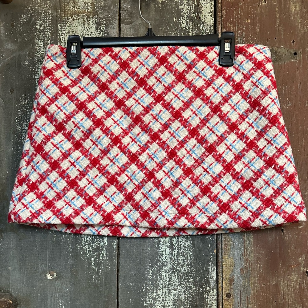 Women’s Size M Urban Outfitters Wool Blend Plaid Mini Skirt